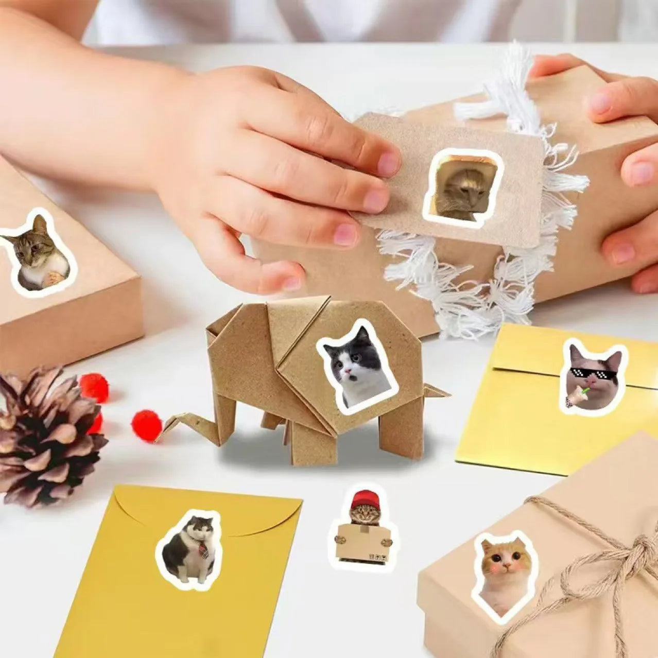500 Leuke Katten Stickers voor Notitieboeken & Decoratie