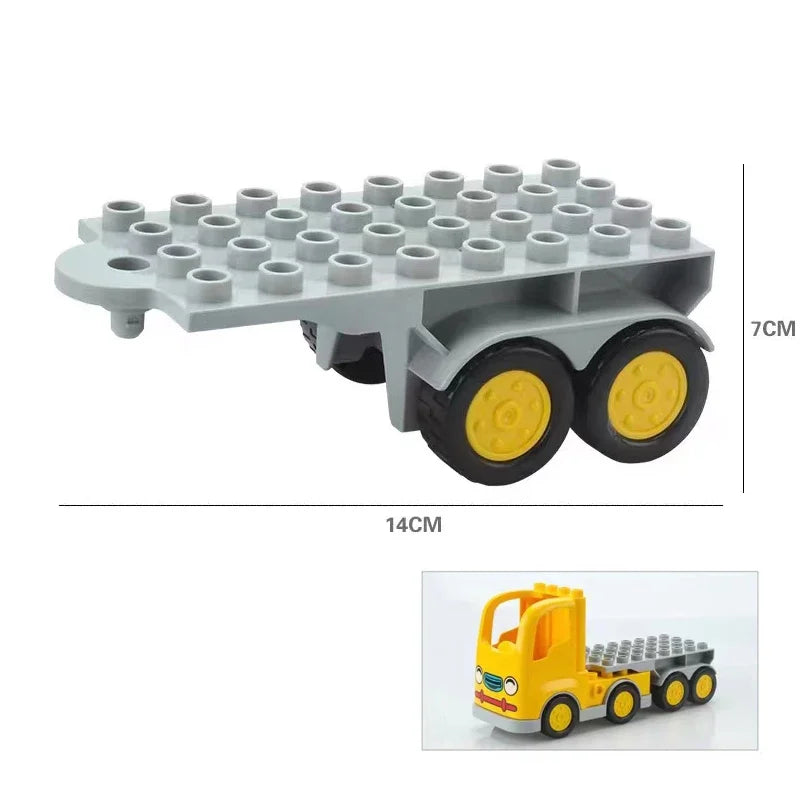 Duplo Compatibele Bouwblokken Transport Voertuigen