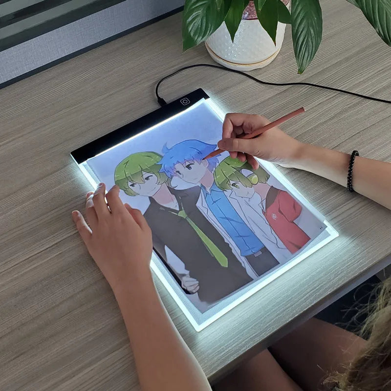 LED Overtrek Tekenplank met 3 Dimstanden