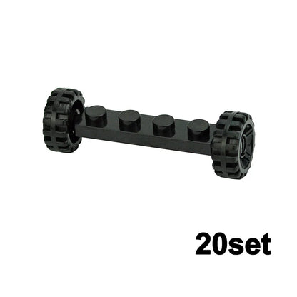 Wielen en assen set voor voertuigen – Compatibel met LEGO®