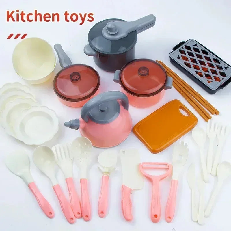 Speelkeuken Set met Accessoires, Pannen en Speeleten