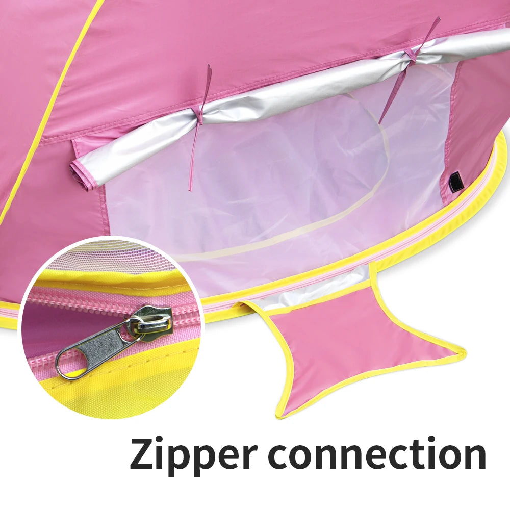 Pop-up Strandtent voor Kinderen met Zwembadje en UV-bescherming