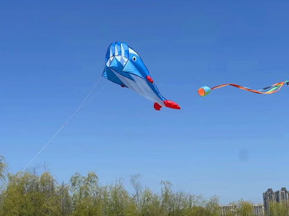 Grote Vlieger Walvis of Dolfijn – 2.2 meter met 100 meter vliegerlijn