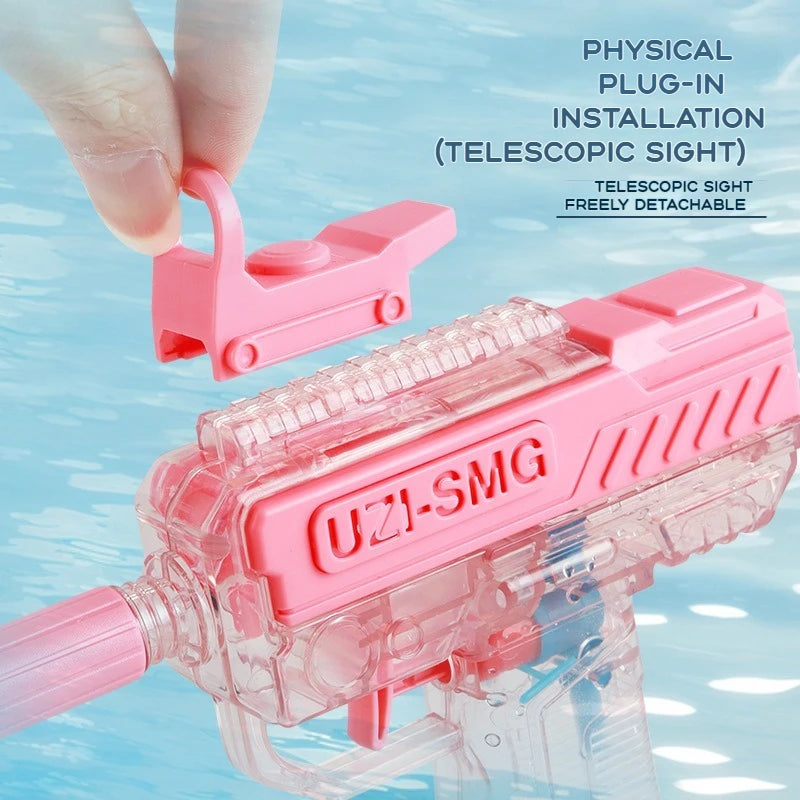 UZI Waterpistool Niet-Elektrisch | Handmatig Hoge Druk Waterpistool voor Kinderen en Volwassenen