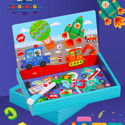 Magnetisch Teken- en Puzzelbord voor Kinderen