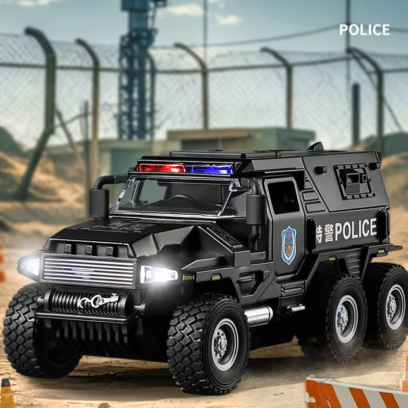 Speelgoed Politietruck Model | Diecast Voertuig met Geluid en Licht
