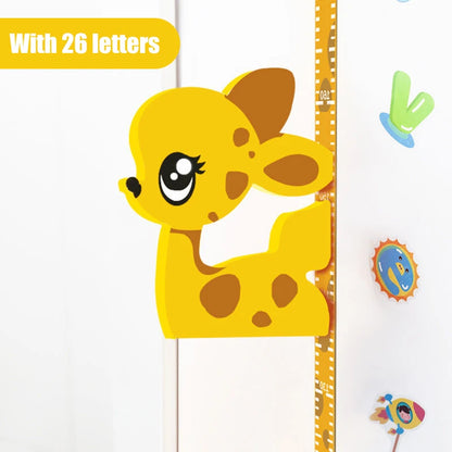 Zelfklevende 3D Meetlat Wandsticker voor Kinderen