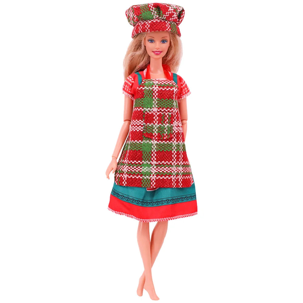 Keukenuniform Poppenkleding voor 30 cm Poppen