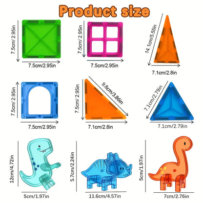 Magnetische Bouwblokken voor Kinderen met Dierenfiguren