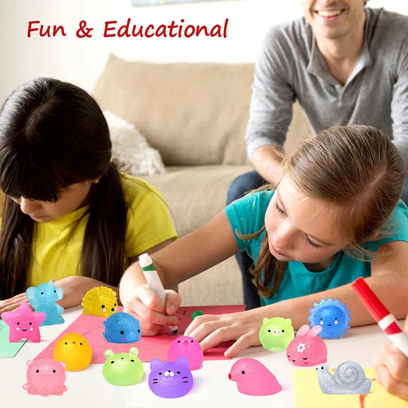 Mochi Squishy Dieren - Knijpfiguurtjes voor Stressvermindering