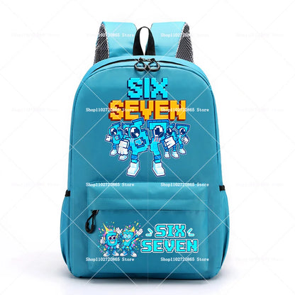 Ruime Schoolrugzak met Cartoon Print en Laptopvak | 14+ jaar