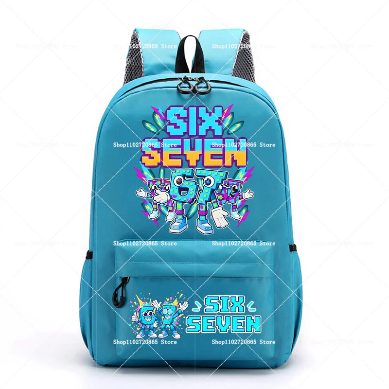 Ruime Schoolrugzak met Cartoon Print en Laptopvak | 14+ jaar
