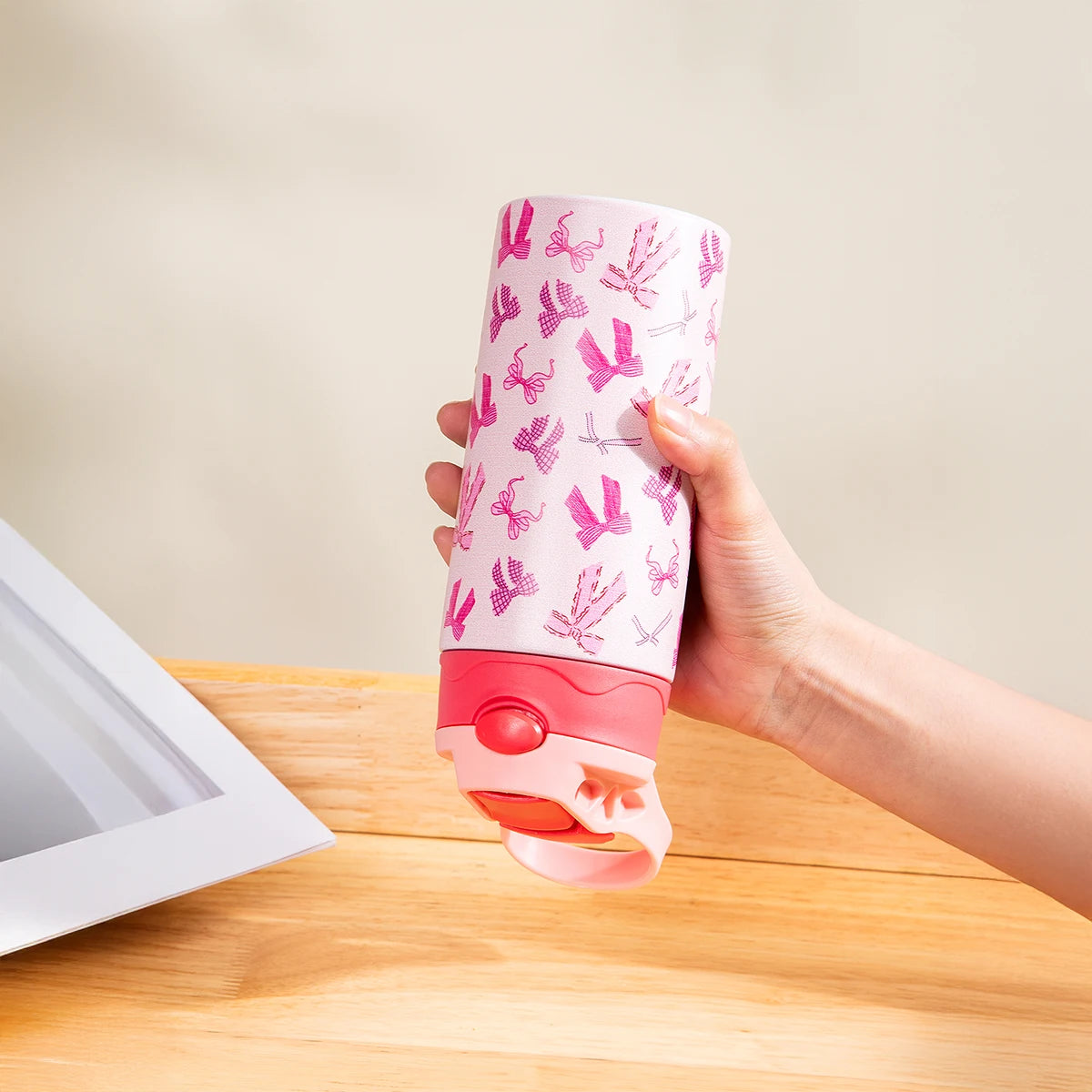 Thermosbeker RVS met Dierenprint en Handvat - 350ml