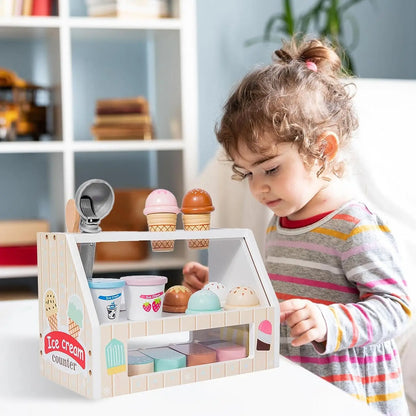 Houten IJsjes Speelgoed met Accessoires voor Kinderen