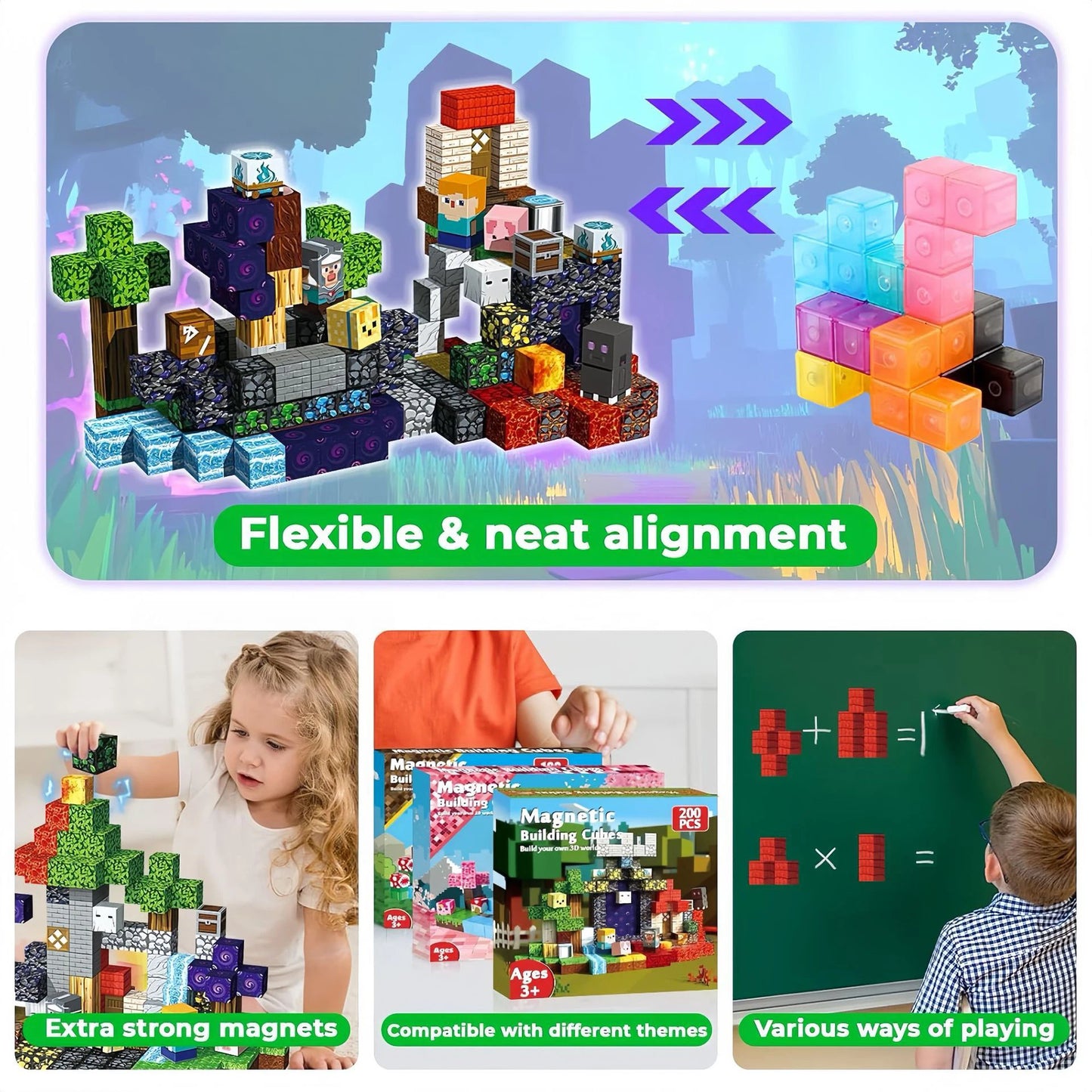 Magnetische Tegels Bouwset - Educatief Speelgoed voor Kinderen (4-12 jaar)