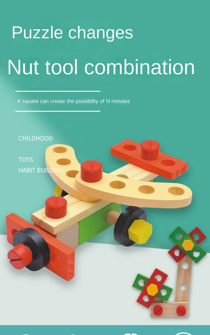 Houten Gereedschap Speelset voor Kinderen (3-6 jaar)