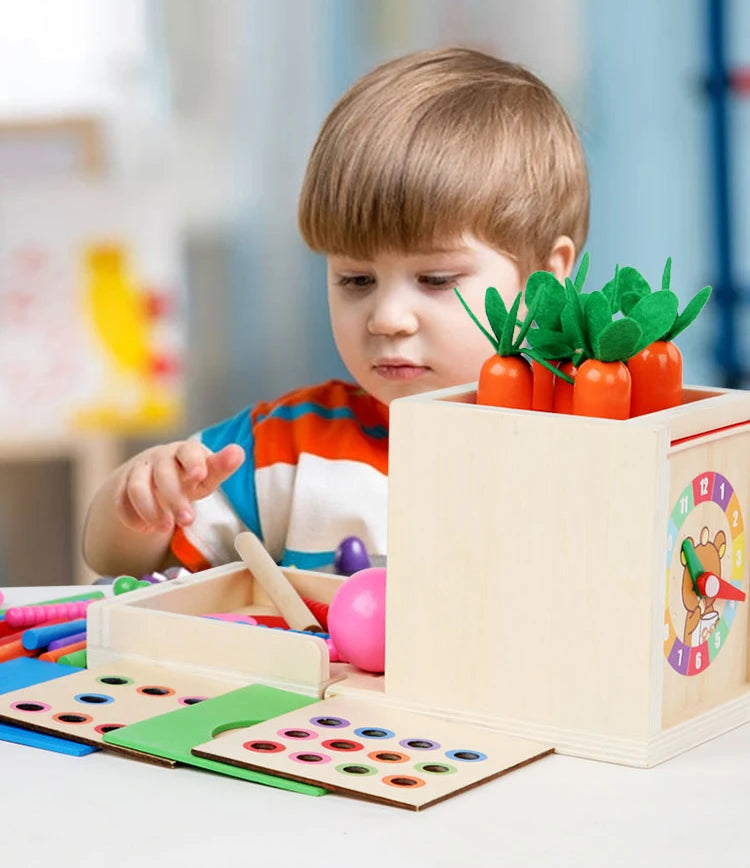 6-in-1 Houten Montessori Speelbox