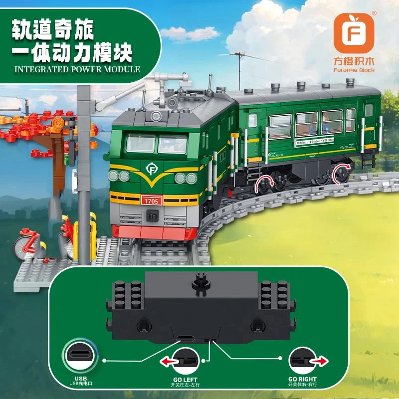 Bouwstenen Set Metro Trein | Compatibel met Lego