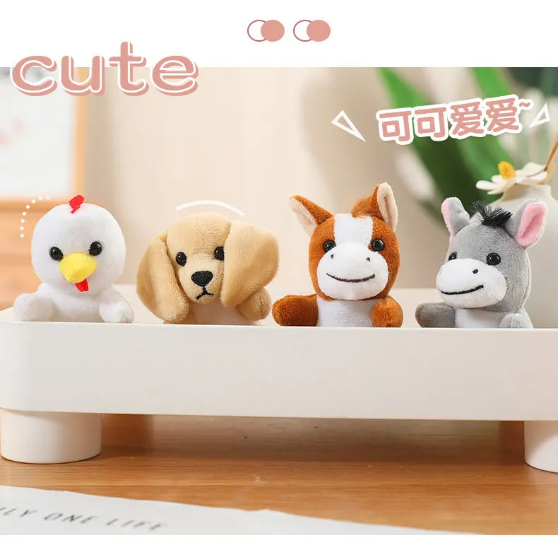 Dieren Vingerpoppen Set | Zachte Pluche Vingertheater voor Kinderen