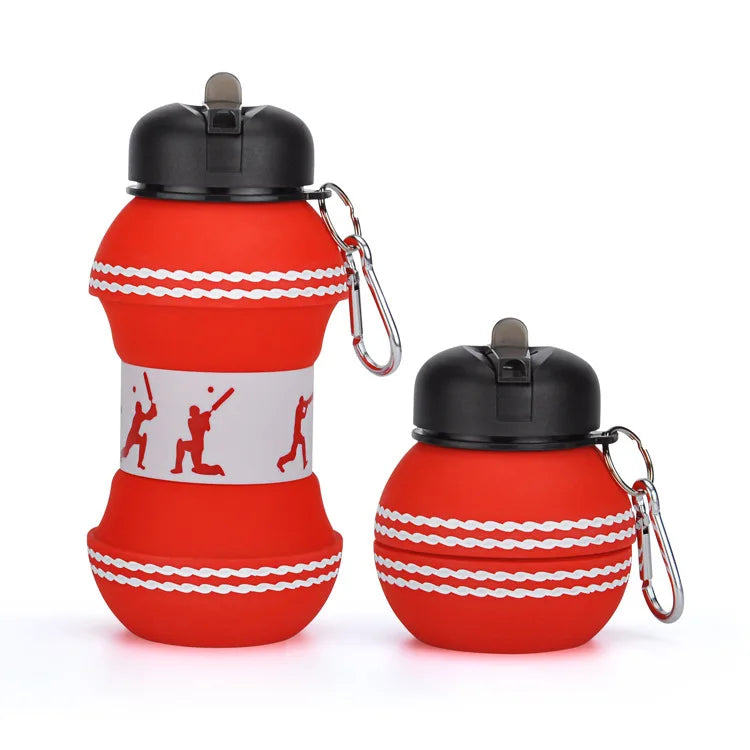 Opvouwbare Voetbal/Basketbal Siliconen Waterfles voor Kinderen