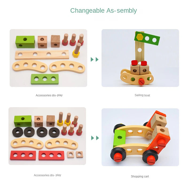 Houten Gereedschap Speelset voor Kinderen (3-6 jaar)