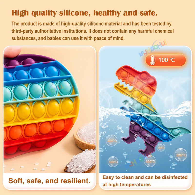 Pop Push Bubble Fidget Speelgoed voor Stressvermindering en Zintuiglijke Ontwikkeling