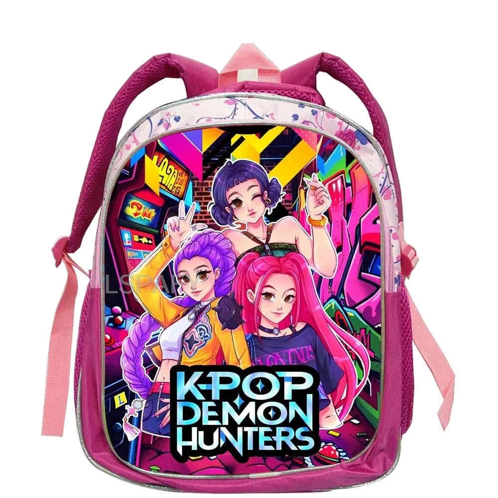 Zachte Roze Cartoon Rugzak 12 inch voor Kinderen