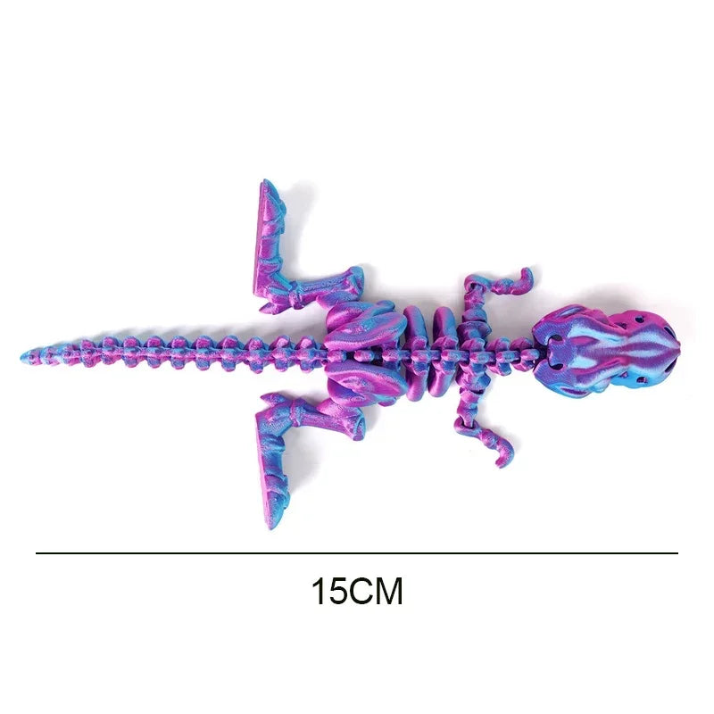 3D Geprint Draaibaar Dinosaurus Model