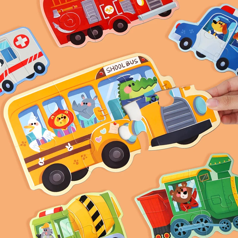 Educatieve legpuzzel set met dieren voor kinderen (verschillende moeilijkheidsgraden)