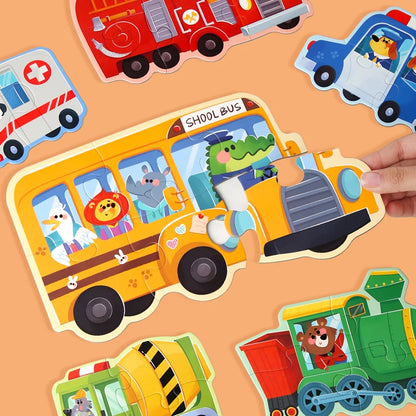 Educatieve legpuzzel set met dieren voor kinderen (verschillende moeilijkheidsgraden)