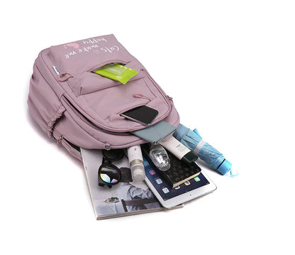 Roze Schooltas Rugzak voor Meisjes en Tieners