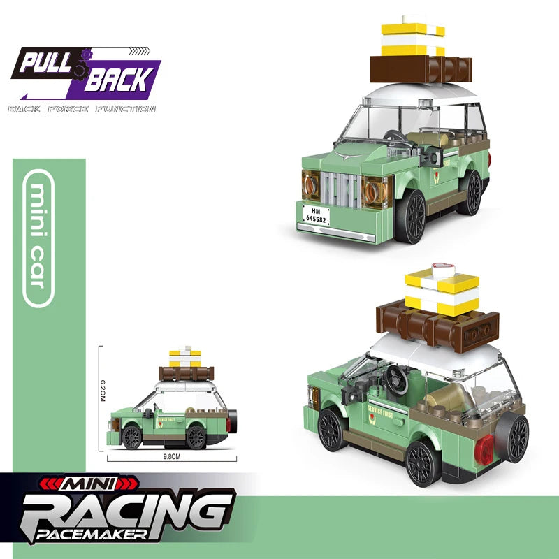 Bouwblokjes Optrek Voertuigen | Diverse Modellen LEGO®-compatibel