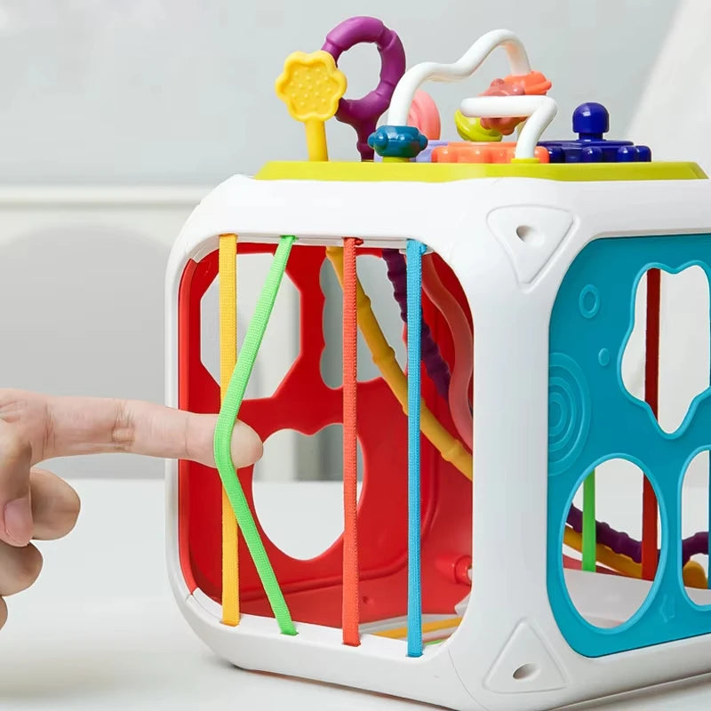7-in-1 Educatief Speelgoed met Vormenstoof en Stapelblokken voor Baby’s