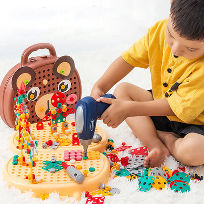 Speelgoed Gereedschapskist met Boormachine en Puzzel