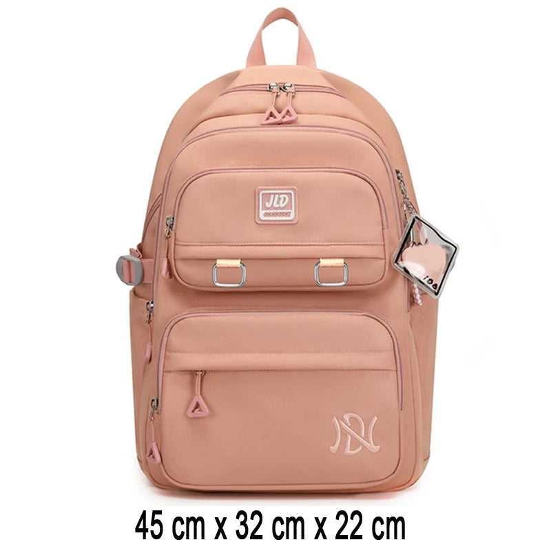 Roze Schooltas Rugzak voor Meisjes en Tieners