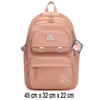 Roze Schooltas Rugzak voor Meisjes en Tieners