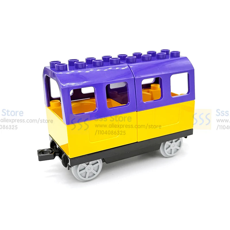 Treinrails set voor grote bouwstenen – Compatibel met Duplo®