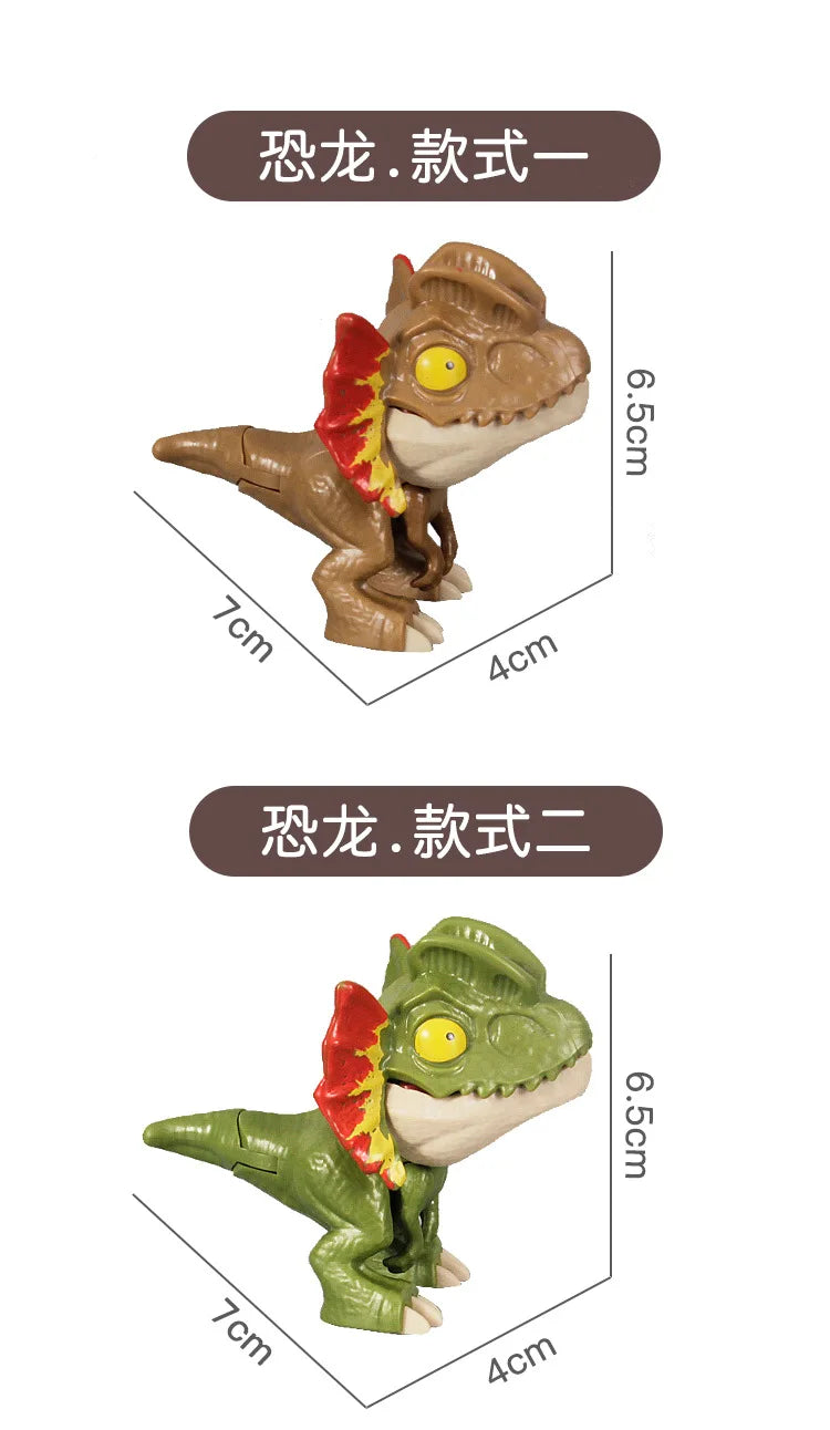 Vingerbijtende Dinosaurus T-Rex Speelfiguur met Beweegbare Gewrichten