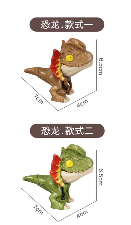 Vingerbijtende Dinosaurus T-Rex Speelfiguur met Beweegbare Gewrichten