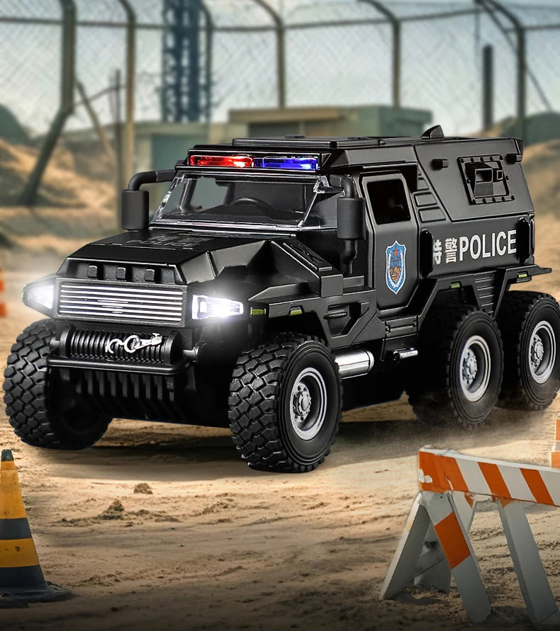 Speelgoed Politietruck Model | Diecast Voertuig met Geluid en Licht
