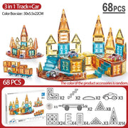 68pcs track car