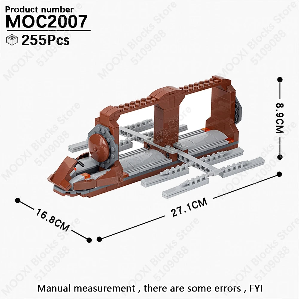 MOOXI Space Wars Bouwset: Voertuig & Tank Compatibel met LEGO®