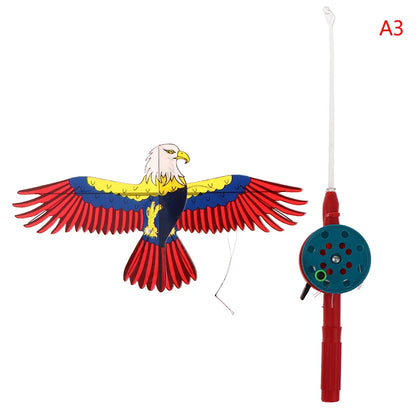 Mini Cartoon Vlieger voor Kinderen met Handvat (40 cm)