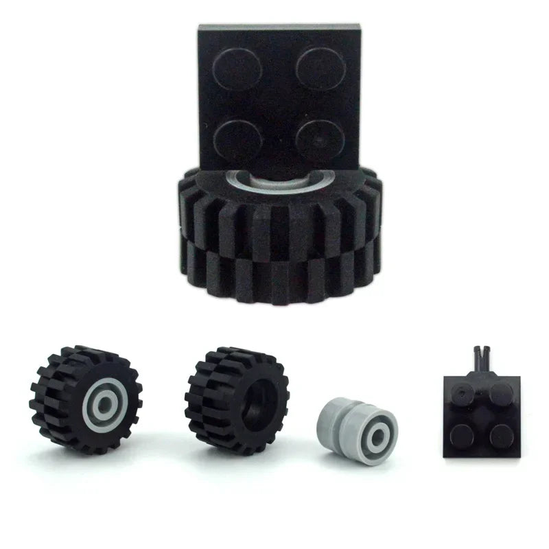 Wielen en assen set voor voertuigen – Compatibel met LEGO®
