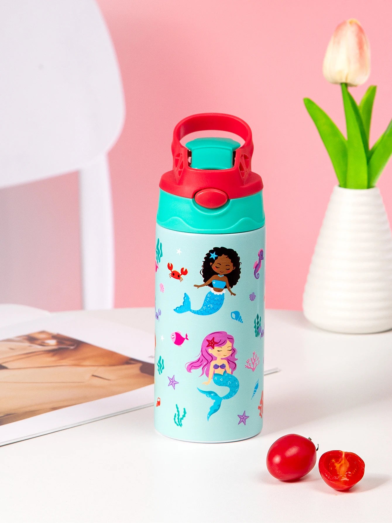 Thermosbeker RVS met Dierenprint en Handvat - 350ml