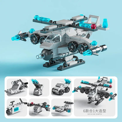 6-in-1 Bouwblokken Set Politie Brandweer Kasteel | LEGO®-compatibel 6-12 jaar