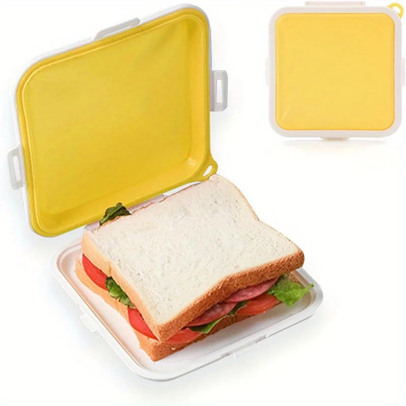 Siliconen Broodtrommel voor Lunch, Fruit en Snacks