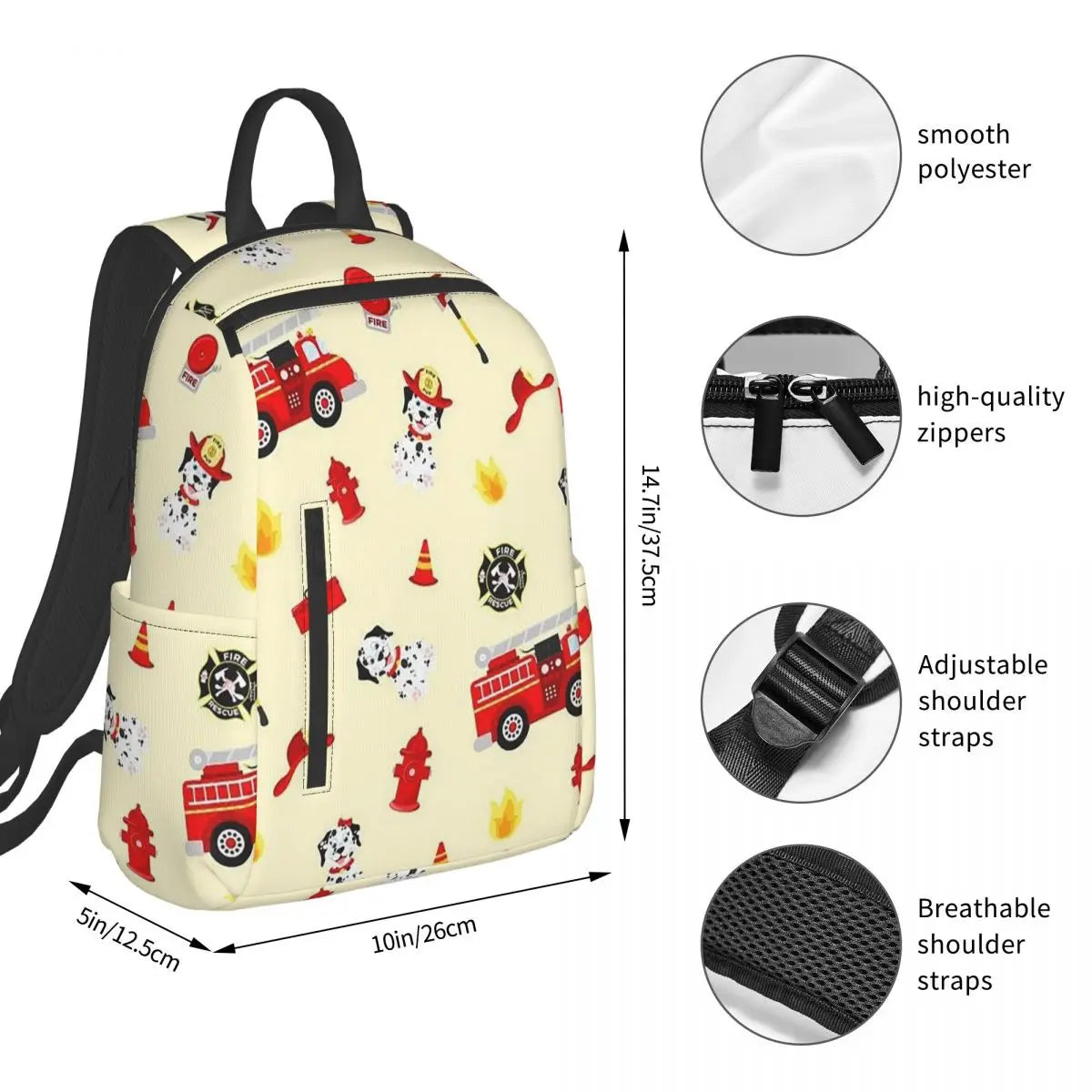 Kinderrugzak Bluswagen Patroon