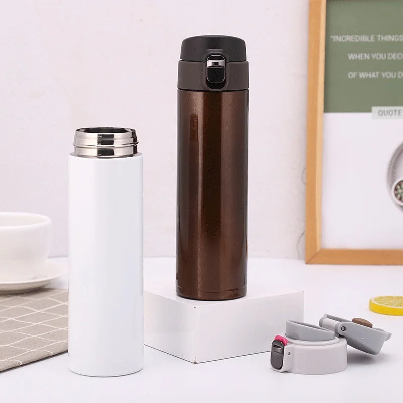 RVS Thermosfles 500ml met Drinktuit voor School en Onderweg