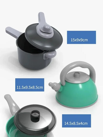 Speelkeuken Set met Accessoires, Pannen en Speeleten